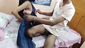 my cute blonde girlfriend rides big black cock doggystyle in bedroom after dirty talk