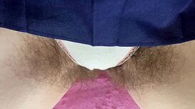 Extreme closeup of huge clit rubbed to squirting wet orgasm