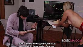 secretary rachel ramsey bends over shaved for boss spitting doggystyle tax relief