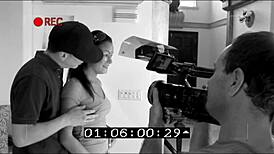 Hey, Angelina Valentine fucks Alex Gonz hard on the stairs now