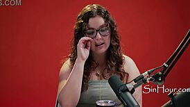 cute curly brunette leana lovings nerdy casting interview reveal