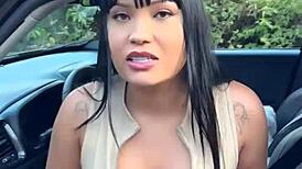 gostosa asiatica pov big tits big ass sucks monster bbc then takes cum in mouth hardcore