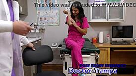 Misty Addams Endures Dr Tampa University Entrance Physical in Florida