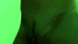 Clara strips naked on boat flashing big natural tits and shaved pussy