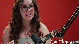 cute curly brunette leana lovings nerdy casting interview reveal