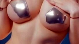 holy shit her warrior bikini rips during wild costume destruction!