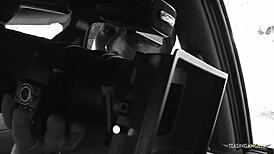 Naughty Asian Babe Picked Up for Intense Interracial 3some Ride and Facial!