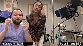 Nurse Miss Mars Forces Hitachi Orgasms on Human Guinea Pig Patient