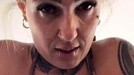 Brown-eyed amateur trains hard at gym with wet pussy juices dripping down legs