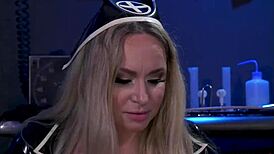 Big tits lezdom mistress anal fucks bound choking teen slave