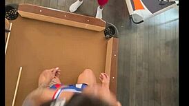 cheerleader's wet ebony pussy slammed sloppy at pool