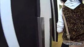 adorable czech teen seduced stripped fucked pov hardcore in shopping centre