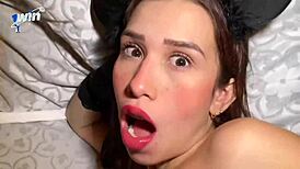 colombian influencer blows and fucks manager on business trip