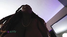 Ebony Couple Beast Fucks Kitty Raw And Deep
