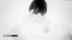 experienced japanese teen maomi nagasawa blowjobs two guys cumshot explosion