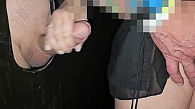 dive into glory hole cabin fun swallowing loads of hot cum blasts