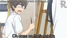 hey class, watch this teen footjob trick in the classroom fetish game