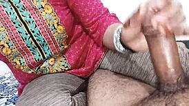 muslim mistress dirty talks handjob massage to servant in hindi