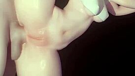 i love goth widowmaker's bald pussy grinding my big cock tits bouncing