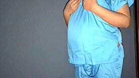 Cum dump pregnant Mexican nurse after hospital shift??