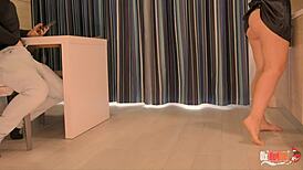 Big Ass Stepmom Rides Stepson's Huge Boner in Kitchen After Spotting It