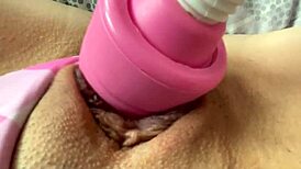 stepsister fingers pussy to orgasm behind my back pulsing wet close-up