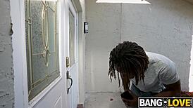 Delivery Guy Pounds MILF Anal with Jay Bangher Armani Black