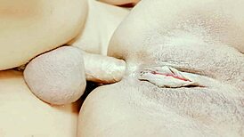 step bro blasts cum over tight step sis pussy in wild threesome