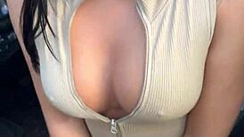 gostosa asiatica pov big tits big ass sucks monster bbc then takes cum in mouth hardcore