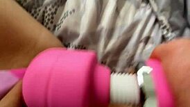 stepsister fingers pussy to orgasm behind my back pulsing wet close-up