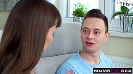 whoa, lusty milf alyssa reece teaching virgin stepson to pound shaved pussy before date? 😏💦