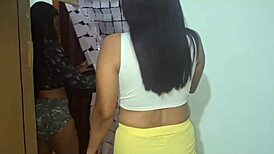 Best friends rip clothes for first time pussy scissoring and clit rubbing