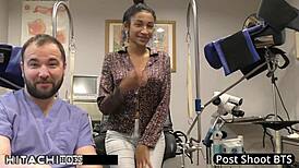 Nurse Miss Mars Forces Hitachi Orgasms on Human Guinea Pig Patient