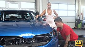 i luv rimming this milf's shaved asshole in heels she's so hot wait her tongue!!