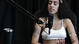 safada shows tattoos on tits then fingers ass loves small cock boquete bibi hourani red sheer