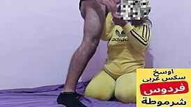 Curvy Arab MILF mommy begs for huge cock creampie doggystyle in bedroom taboo roleplay ass fuck.