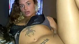 Goth Teen Solo Fucks Big Ass Until Horny Climax Hits