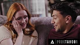 Furious milf serene siren catches stepson drilling bound stepsister scarlet skies roughly