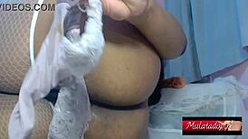 dirty panties hairy milf pussy gets fingered massaged to squirting anal