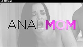 hey sassy french maid in fishnets craves messy anal creampie kitchen fun