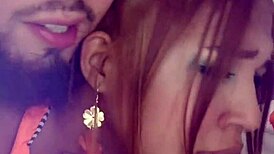 colombiana stays quiet cuz neighbor's spying on her big tits 🔥👀 