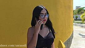 Street stranger in miniskirt asks question ends up at my house for creampie squirting cowgirl on big natural tits teacher cuckold