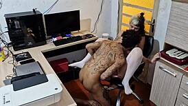 woke up horny at night and asked my stepbro to fuck me good...