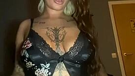 Goth Teen Solo Fucks Big Ass Until Horny Climax Hits