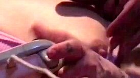 dirty kirby chokes on monster cock with her big wet ass out