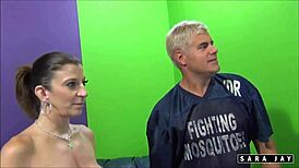 Sara jay begs porno dan ditch condom for big clit pussy facial