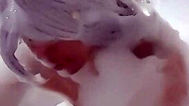 cyno cosplay solo bubble bath costume play fun