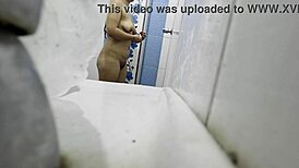 wanna see this couple's hidden bathroom flashing turn into public ass play?