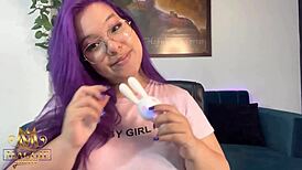 Fat Latina BBW tests bunny vibrator on big tits and pussy deeply