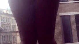 neighbors watch outdoor cumshot in hotel public tease